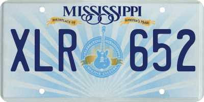MS license plate XLR652