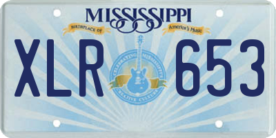 MS license plate XLR653
