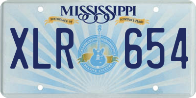 MS license plate XLR654