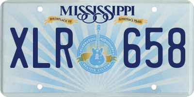 MS license plate XLR658
