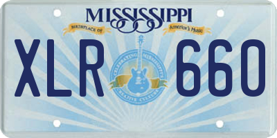 MS license plate XLR660