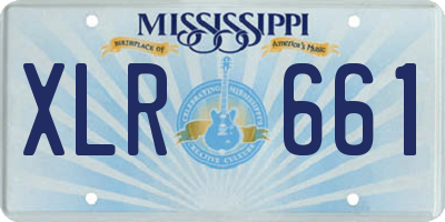 MS license plate XLR661