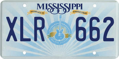 MS license plate XLR662