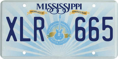 MS license plate XLR665