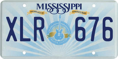 MS license plate XLR676