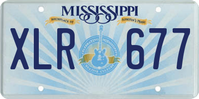 MS license plate XLR677