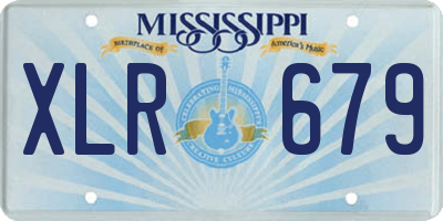 MS license plate XLR679