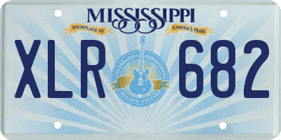 MS license plate XLR682