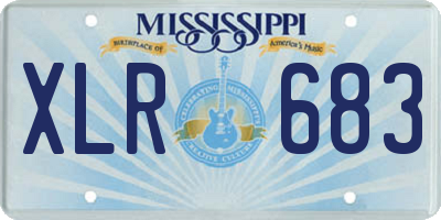 MS license plate XLR683
