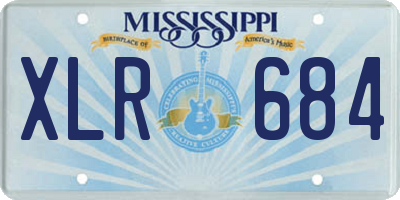 MS license plate XLR684