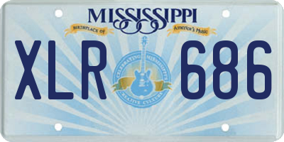 MS license plate XLR686