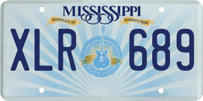 MS license plate XLR689