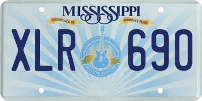 MS license plate XLR690