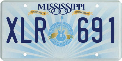 MS license plate XLR691