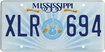 MS license plate XLR694
