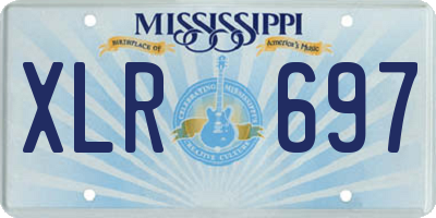 MS license plate XLR697