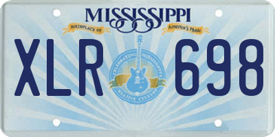 MS license plate XLR698