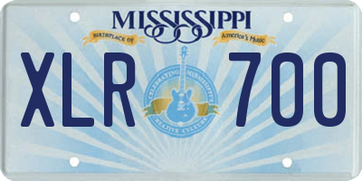 MS license plate XLR700