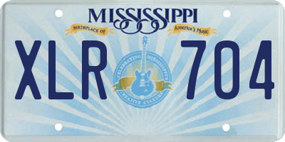 MS license plate XLR704