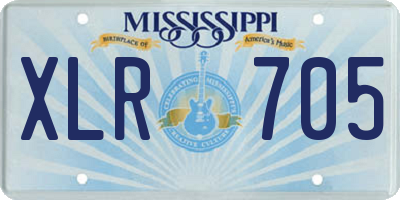 MS license plate XLR705