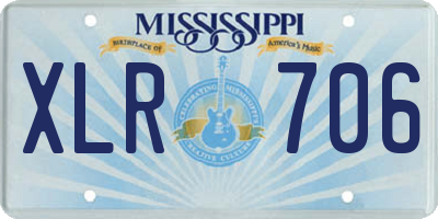 MS license plate XLR706