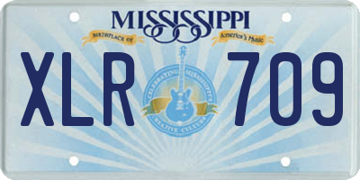 MS license plate XLR709