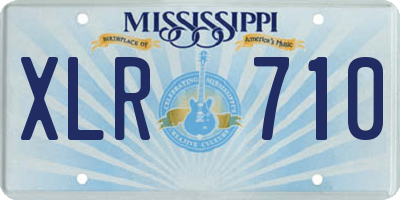 MS license plate XLR710