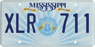 MS license plate XLR711