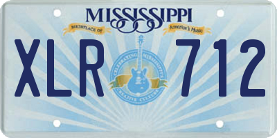 MS license plate XLR712