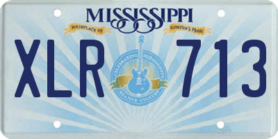 MS license plate XLR713