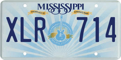 MS license plate XLR714