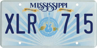 MS license plate XLR715