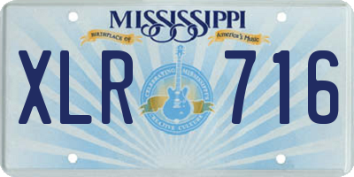 MS license plate XLR716
