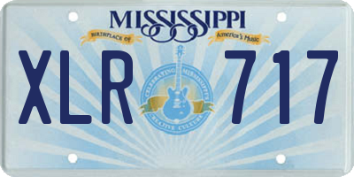 MS license plate XLR717