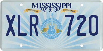MS license plate XLR720