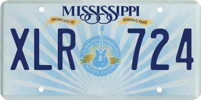 MS license plate XLR724
