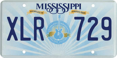 MS license plate XLR729