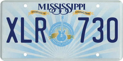 MS license plate XLR730