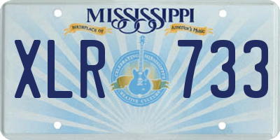 MS license plate XLR733