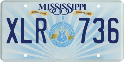 MS license plate XLR736