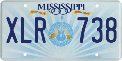 MS license plate XLR738