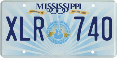 MS license plate XLR740