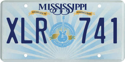 MS license plate XLR741