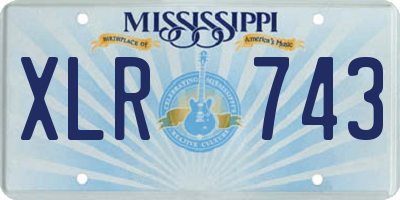 MS license plate XLR743