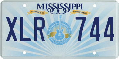 MS license plate XLR744