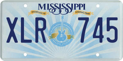 MS license plate XLR745