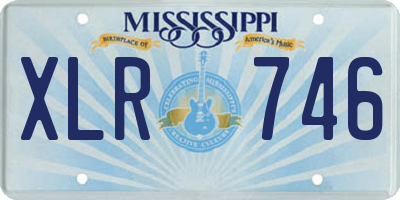 MS license plate XLR746