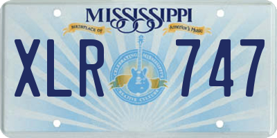 MS license plate XLR747