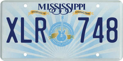 MS license plate XLR748
