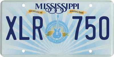 MS license plate XLR750